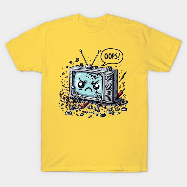 the television is broken T-Shirt by Wowcool